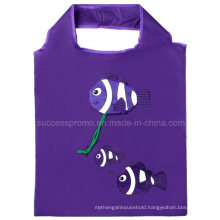 Fish Shaped Folding Shopping Bag, Customized Logo Is Accepted